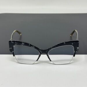 Marciano By Guess GM0329 005 black clear Half Rim  Eyeglasses Frame 50-17-140